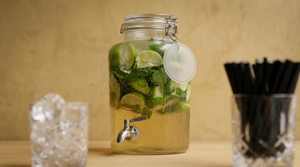 Cocktaildispenser størrelser: 5, 10 og 20 liter – hvor mange drinks giver det?