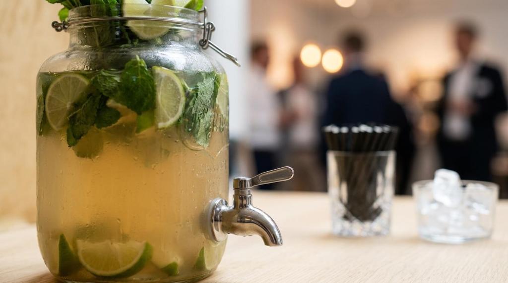 Cocktailpakke til firmafest – selvbetjent cocktailstation til 40–200 gæster