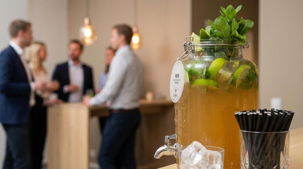Cocktails til firmafest: Sådan får alle hurtigt en drink
