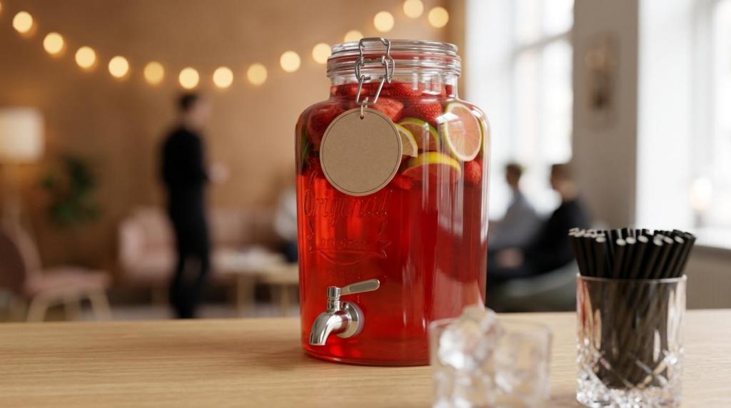 Cocktails til fredagsbar på kontoret