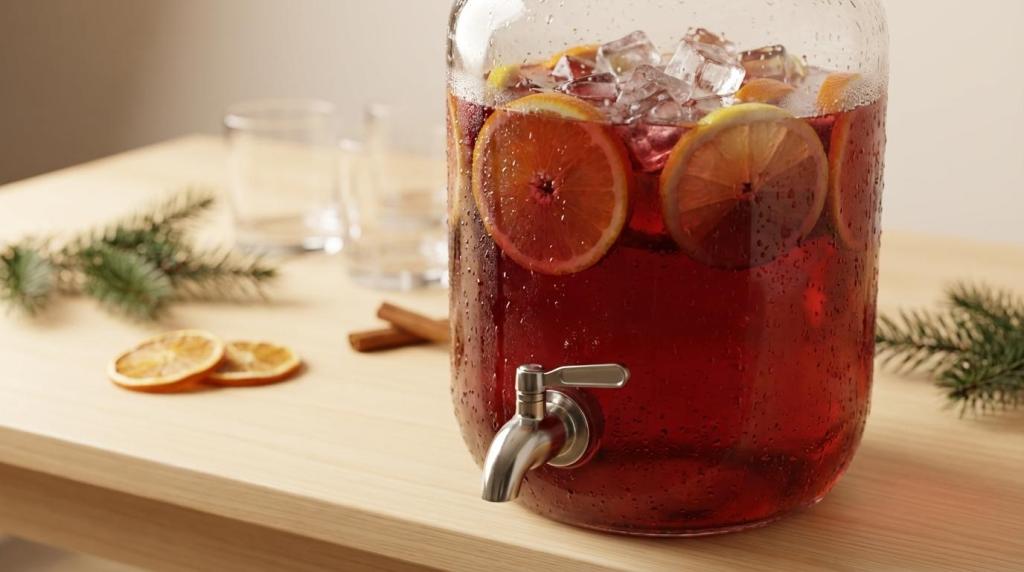 Cocktails til julefrokost på kontoret – server uden bartender