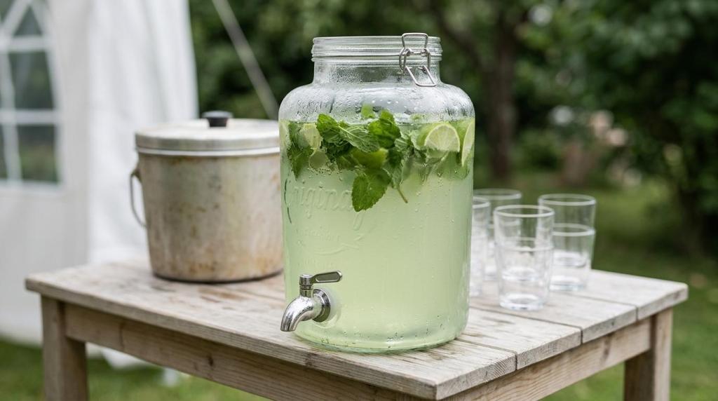 Cocktails til teltfest og havefest: Køling, is og servering der virker i praksis (uden bartender)