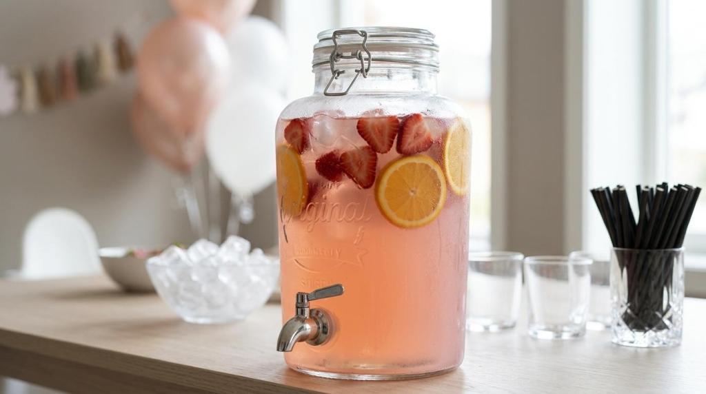 Drinks til babyshower med og uden alkohol