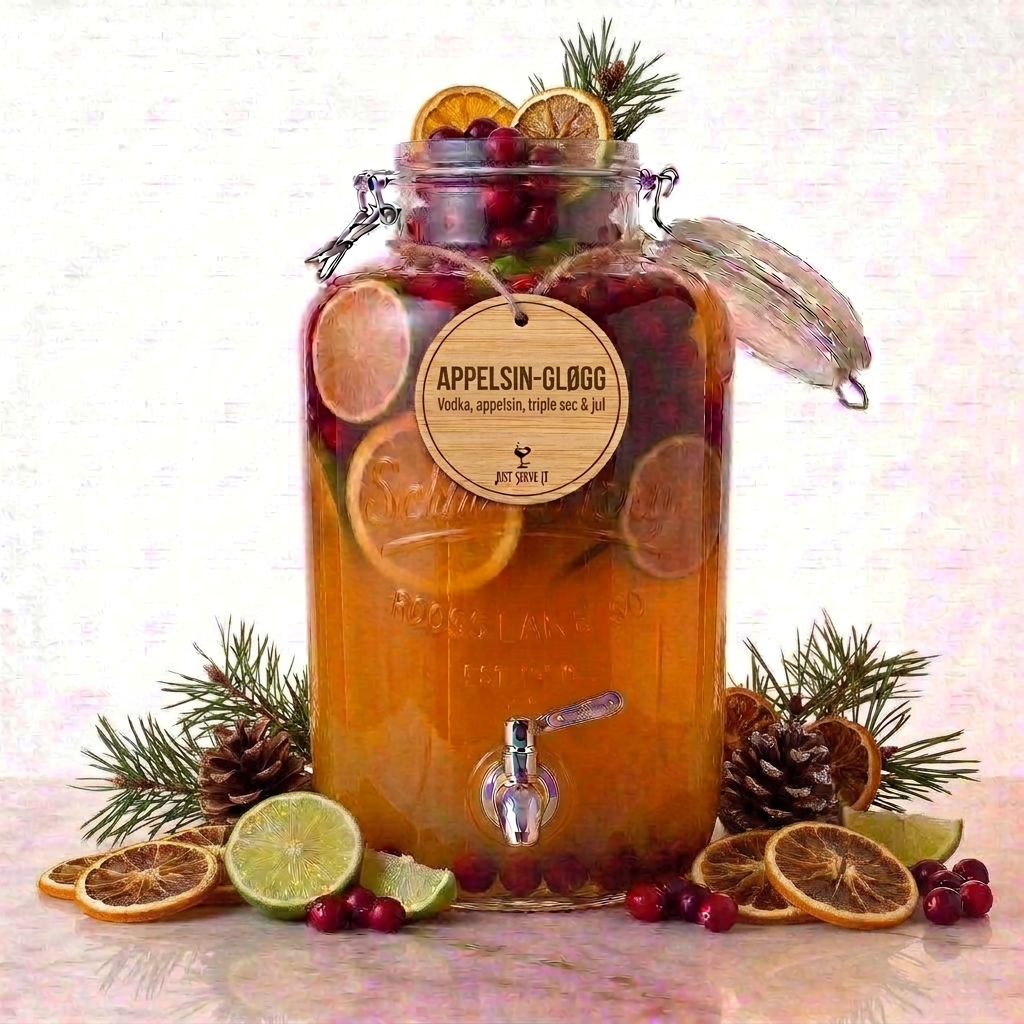 Appelsin-Gløgg | Kold Jule Cocktail med vodka, appelsin og julekrydderier