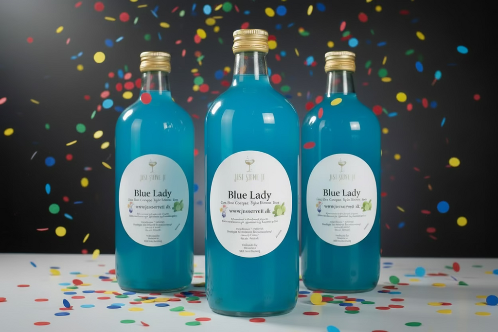 Blue Lady - 3 stk 0,5 liter flasker